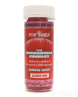 Top Shelf Hemp 2000mg Delta 8 x Delta 9 Incredible Edibles - Jungle Juice