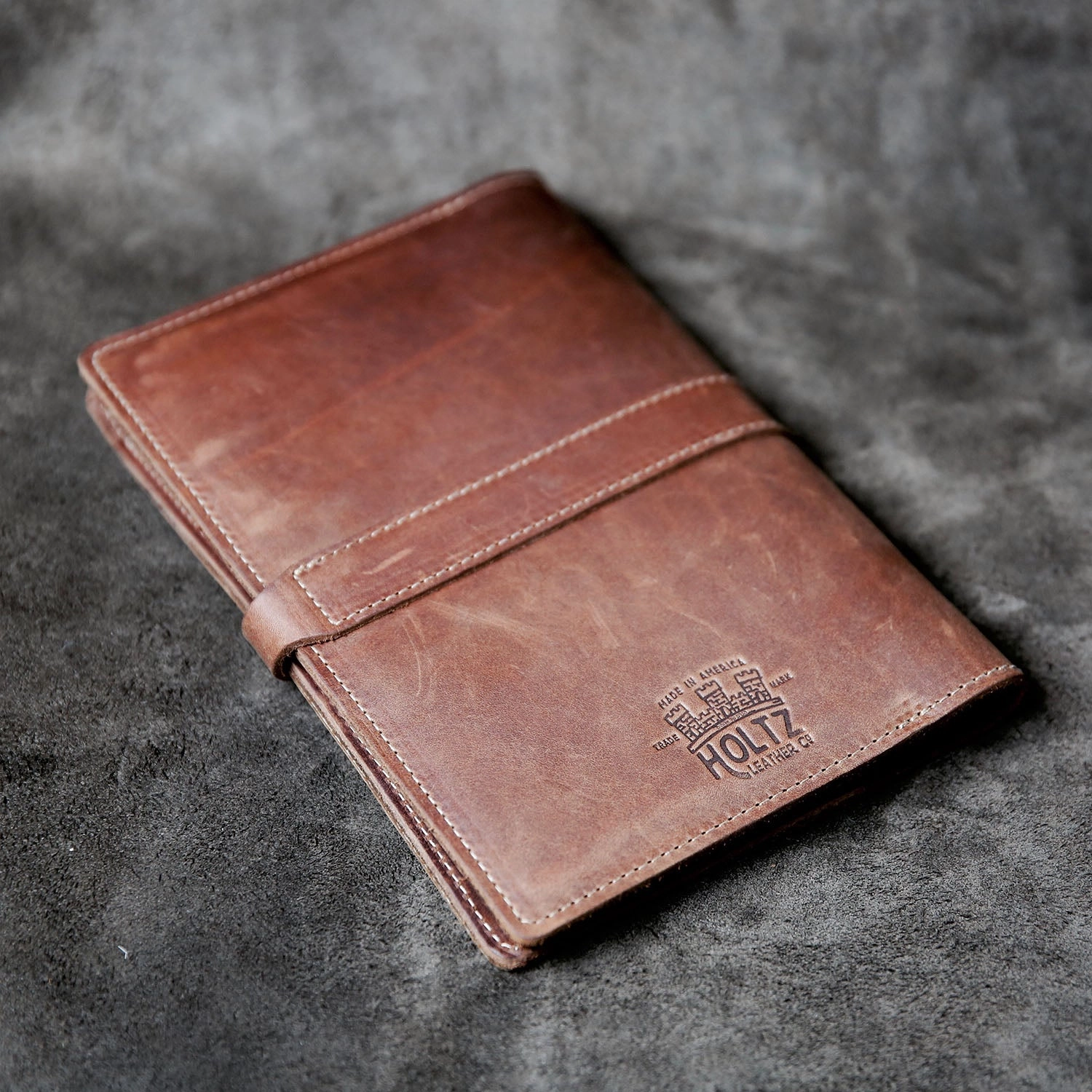 Your Logo   Our Leather - The Inventor Fine Leather A5 Moleskine Journal Diary - Custom Logo and Corporate Gifting